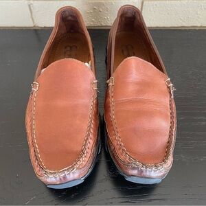 Allen Edmonds Two Tone Brown Boulder Venetian Driving Moccasin Loafer Size 9 D